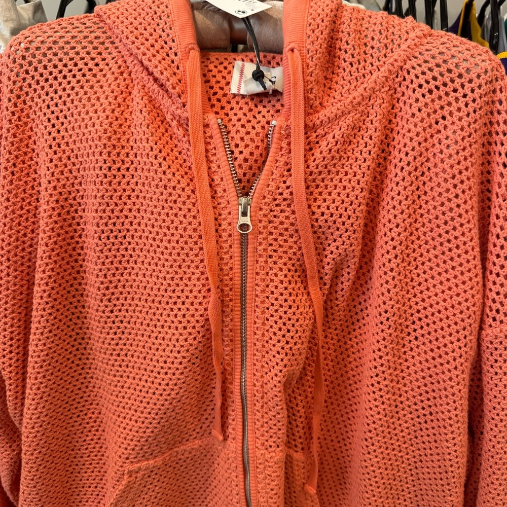 Urban Outfitters BDG Boardwalk Mesh Full Zip Hoodie Sweatshirt - Picture 6 of 9
